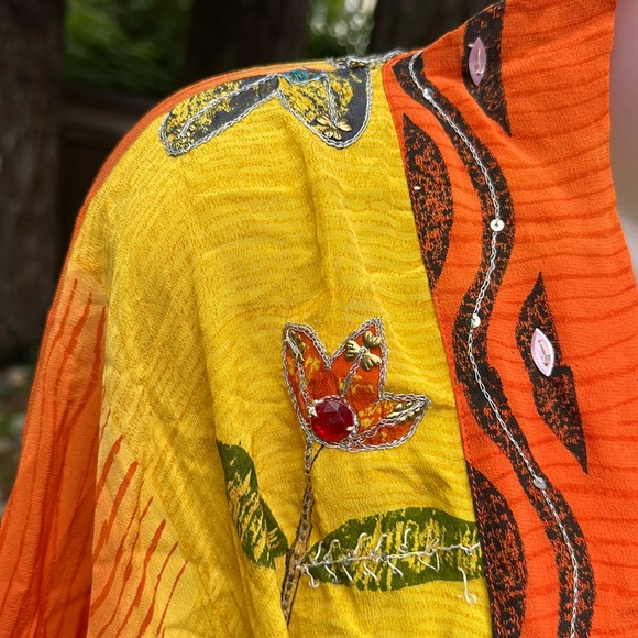 Sun Child Silk Jacket with Belt - Picture 3 of 9